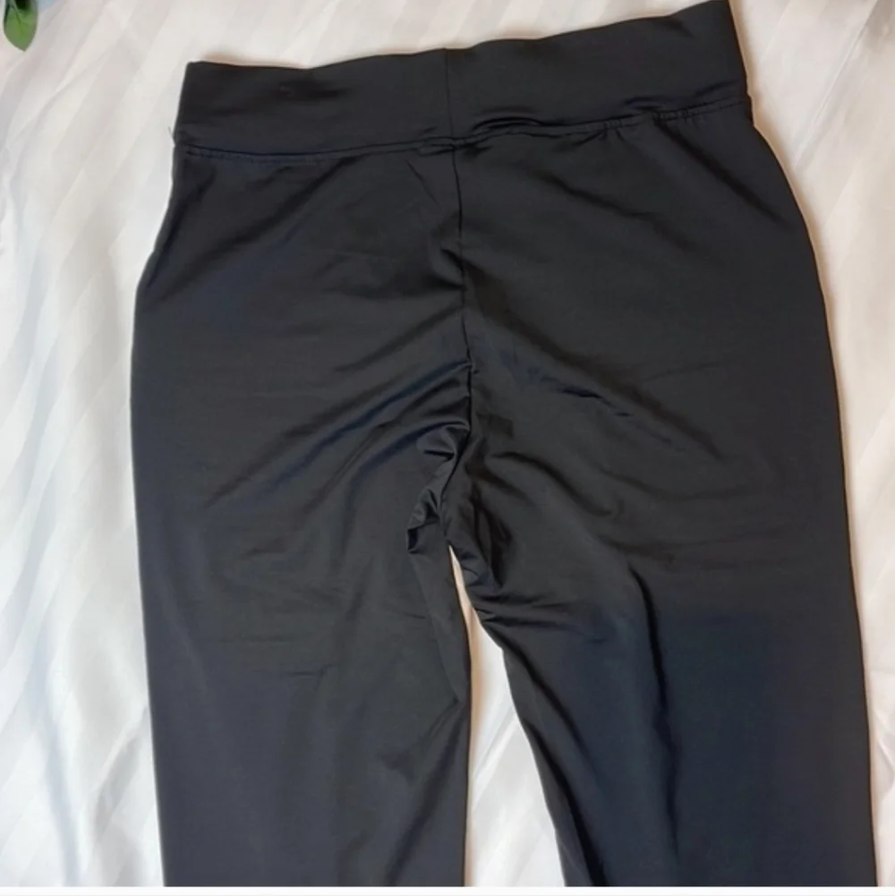 Flamingo Urban Contrast Panel Zipper Detail Faux Leather Moto Pants SzL - Picture 5 of 16